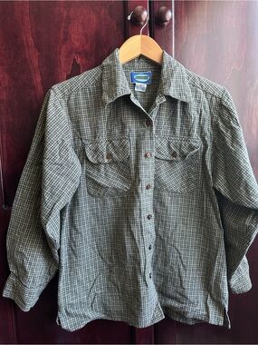 Y2K Overdrive Plaid Long-Sleeve Button Shirt